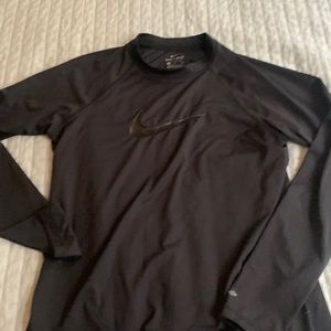 Nike workout shirt size medium black decent used condition
